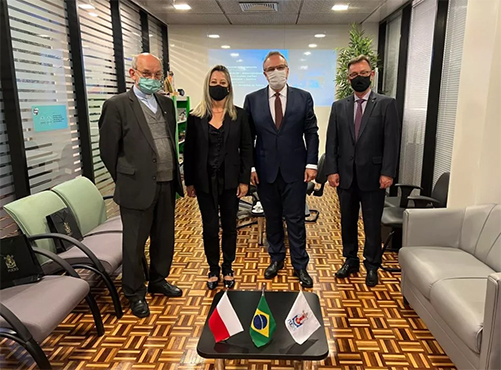 Oficjalna wizyta Ambasadora Polski w Brazylii w Porto Alegre w stanie Rio Grande do Sul