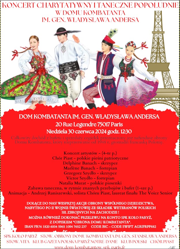 Koncert Charytatywny w Paryżu!
