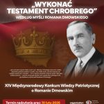 XIV Konkursie Wiedzy Patriotycznej o Romanie Dmowskim